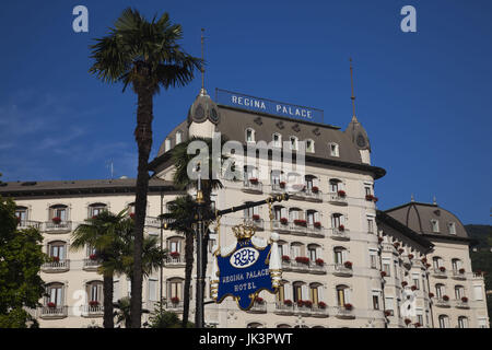 Italien, Piemont, Lago Maggiore, Stresa, Hotel Regina Palace Stockfoto