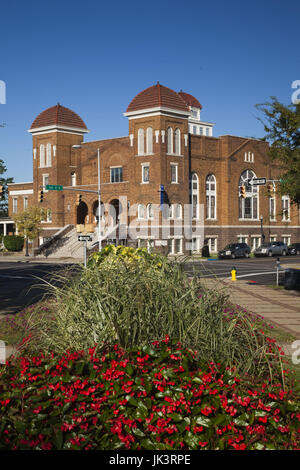 USA, Alabama, Birmingham, 16. Street Baptist Church von Kelly Ingram Park Stockfoto