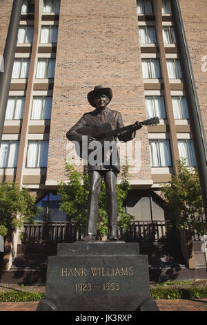 USA, Alabama, Montgomery, Statue des Sängers und Alabama stammende Hank Williams Stockfoto