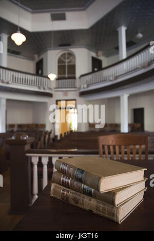 USA, Alabama, Monroeville, Heimat der Schriftsteller Truman Capote und Harper Lee, Autor von "To Kill a Mockingbird", Old Courthouse, b.1903, Interieur Stockfoto