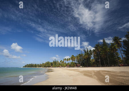 Puerto Rico, Ostküste, Luquillo, Luquillo-Strand Playa Stockfoto