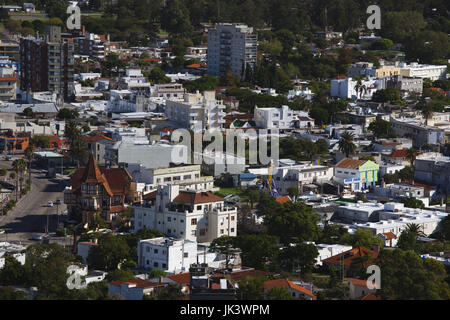 Uruguay, Piriapolis, Kurort vom Cerro San Antonio Hill, morgen Stockfoto