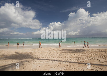 Dominikanische Republik, Punta Cana Region, Bavaro, Bavaro Strand Stockfoto