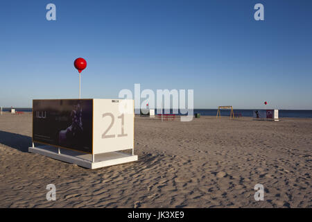 Estland, südwestlichen Estland, Pärnu, Parnu Strand, Ostsee Stockfoto