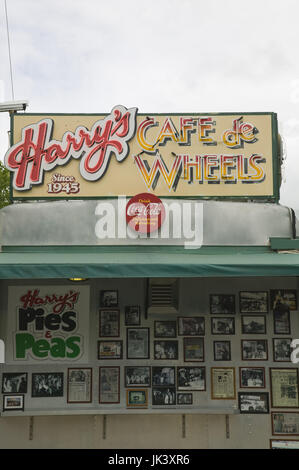 Australien, New South Wales, Sydney, Woolloomooloo Bereich, Harrys Cafe De Räder-Sydneys berühmte Fleisch Pie Diner im Geschäft seit 1945 Stockfoto