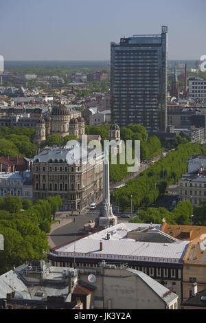 Lettland, Riga, Riga, Vecriga, erhöhte die Stadt von St. Peter's Lutheran Church Stockfoto