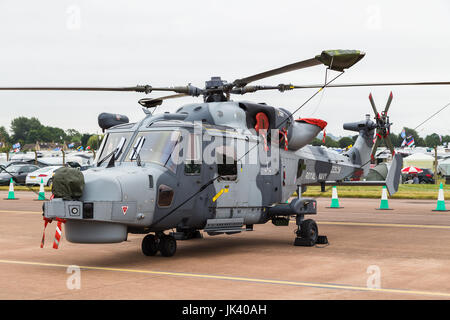 Wilde HMA.2 aus der Royal Navy auf 2017 Royal International Air Tattoo am Royal Air Force Fairford in Gloucestershire - der größte Militar gesehen Stockfoto