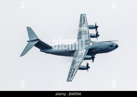 A400M-Atlas auf 2017 Royal International Air Tattoo an RAF Fairford in Gloucestershire - die größte militärische Airshow der Welt gesehen. Stockfoto