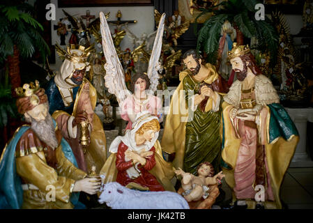 Statuen in Krippe Stockfoto