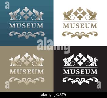 Museum - Logo-Design Stock Vektor