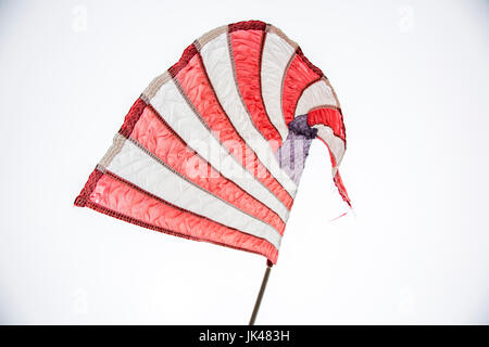 Amerikanische Flagge im Wind wehen Stockfoto