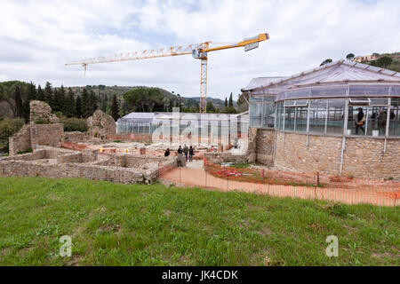 Römische Villa oder Palast der Villa Imperiale del Casale, Villa Romana del Casale, Sizilien, Italien Stockfoto