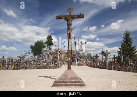 Litauen, Mittellitauen, Siauliai, Berg der Kreuze, religiöse Pilgerstätte Stockfoto