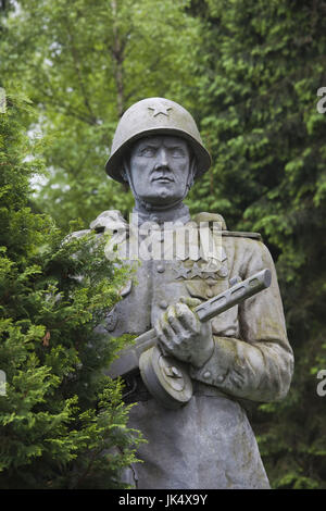 Litauen, südlichen Litauen, Grutas, Grutas Park, Skulpturenpark des ehemaligen kommunistischen Ära Skulpturen Statue von sowjetischen Soldaten Stockfoto