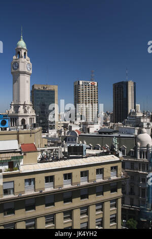 Argentinien, Buenos Aires, Luftaufnahme von Bolivar-Straße in der Nähe von Plaza de Mayo Stockfoto