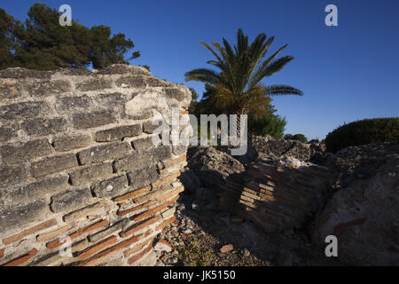 Italien, Sardinien, Südwesten Sardiniens, Nora, römische Ruinen, detail Stockfoto