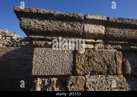 Italien, Sardinien, Südwesten Sardiniens, Nora, römische Ruinen, detail Stockfoto