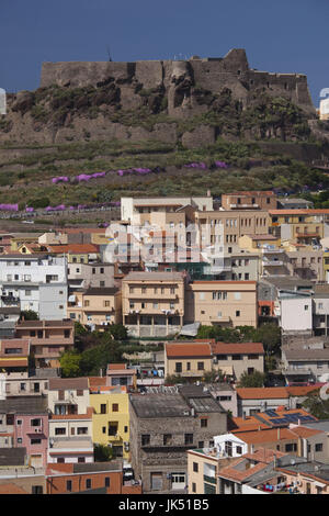 Italien, Sardinien, North West Sardinien, Castelsardo, 12. Jahrhundert Festungsstadt Stockfoto