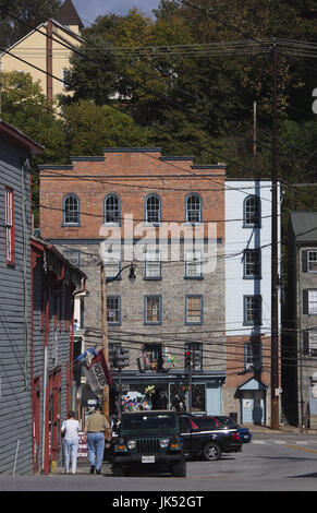 USA, Maryland, Ellicott City, ehemalige Arbeiterstadt, antike jetzt Zentrum Stockfoto