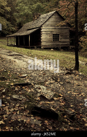 USA, Tennessee Gatlinburg, Great Smoky Mountains National Park, historische Bud Ogle Farm, 1883-1925, Herbst Stockfoto