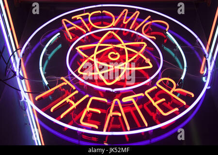 USA, Tennessee, Oakridge, American Museum of Science und Energie, AMSE, Manhattan-Projekt, Atomic Theater anmelden Stockfoto