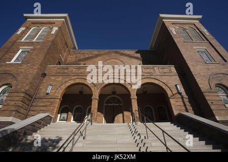 USA, Alabama, Birmingham, 16th Street Baptist Church, berühmt für seinen Teil im Kampf um die Bürgerrechte der Afroamerikaner Stockfoto