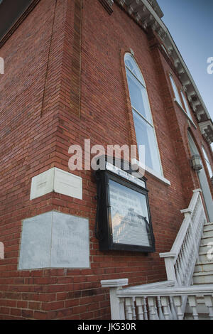 USA, Alabama, Montgomery, Dexter Avenue King Memorial Baptist Church, Dr. Martin Luther King unter der Regie der Montgomery Bus Boycott aus seinem Büro hier. MLK Jr. war Pfarrer hier 1954-1960 Stockfoto