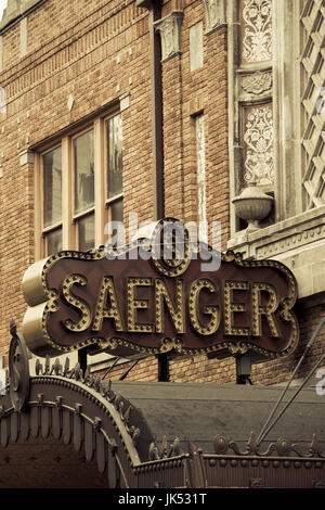 Detail der Saenger Theater, Mobile, Alabama, USA Stockfoto