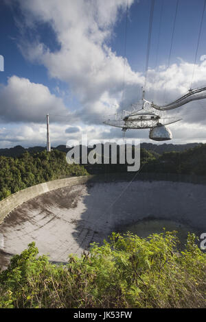 Puerto Rico, Nordküste, Arecibo, Arecibo-Observatorium, weltweit größte Radioteleskop Stockfoto