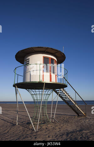 Estland, südwestlichen Estland, Pärnu, Parnu Strand, Ostsee, Leben Wachstation Stockfoto