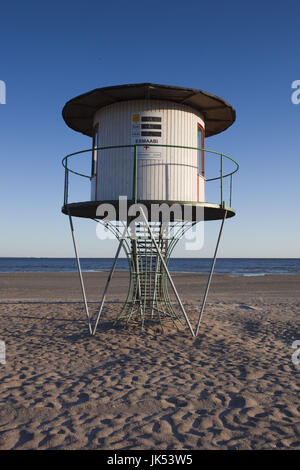 Estland, südwestlichen Estland, Pärnu, Parnu Strand, Ostsee, Leben Wachstation Stockfoto