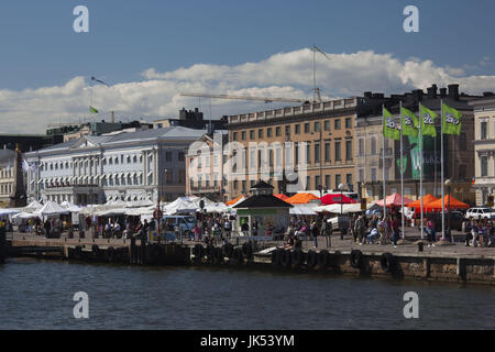 Finnland, Helsinki, Kauppatori Fish Market Area, Helsinki Hafen Stockfoto