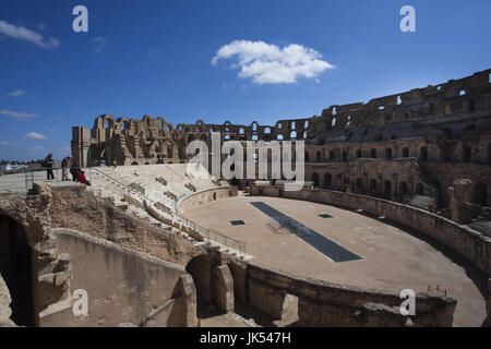 Tunesien, Tunesien Central Coast, El Jem, Kolosseum, b. 238 n. Chr. Stockfoto