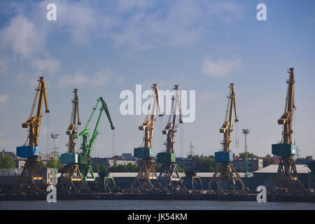 Litauen, westlichen Litauen Klaipeda, kommerziellen Hafen auf das Kurische Haff Stockfoto