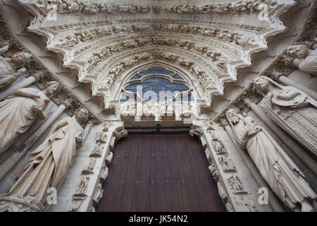 Cathedrale Notre Dame, Reims, Marne, Champagne-Ardenne, Frankreich außen Stockfoto