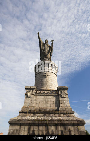 Frankreich, Marne, Champagne Region, Chatillon Sur Marne, Hang-Statue von Papst Urban II, 1088-1099 Stockfoto