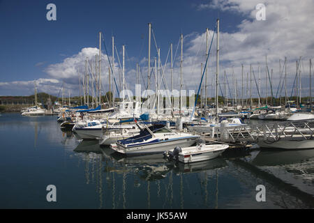 Frankreich, La Réunion, Le Port, Yacht Marina Stockfoto