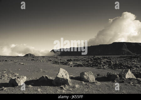 Frankreich, La Reunion, Bourg-Murat, Plaine des Sables Aschenebene des Piton De La Fournaise Vulkan Stockfoto