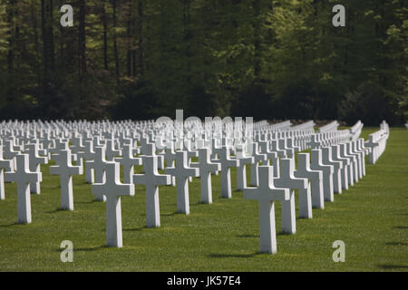 Luxemburg, Hamm, US-Soldatenfriedhof, enthält die Gräber von mehr als 5000 US-Krieg tot aus dem 2. Weltkrieg, Stockfoto