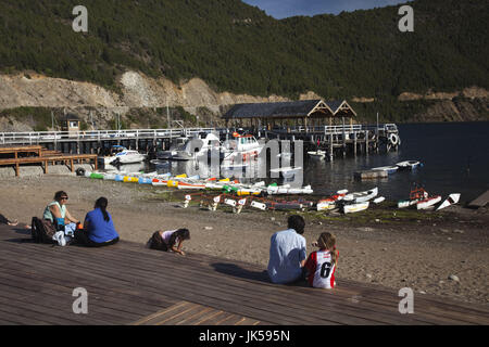 Argentinien, Provinz Neuquen, Seenplatte, San Martín de Los Andes, See Lacar waterfront Stockfoto