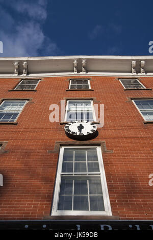 USA, New York, Long Island, Sag Harbor, Main Street, Detail des Rathauses Stockfoto