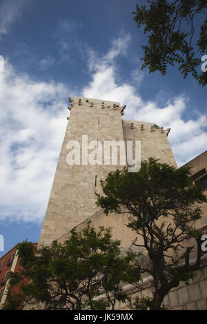 Italien, Sardinien, Cagliari, Il Castello Altstadt, Torre DellElefante Turm Stockfoto