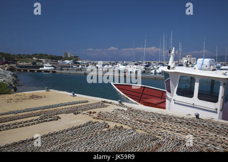 Italien, Sardinien, Sarrabus Gebiet, Porto Giunco, Yachthafen Stockfoto