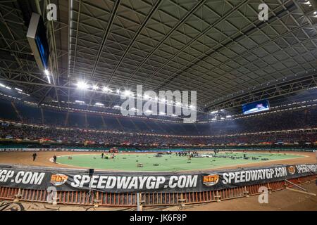 Cardiff, Wales, UK. 22. Juli 2017. Gesamtansicht des 2017 Adrian Flux britische FIM Speedway Grand Prix im Fürstentum Stadium. Picture by Credit: Mark Hawkins/Alamy Live-Nachrichten Stockfoto