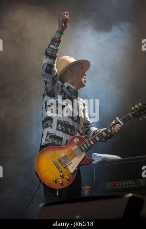 22. Juli 2017. Sheffield, UK. Primal Scream-Headliner die Hauptbühne auf dem Sheffield Straßenbahnlinien Festival. Gary Bagshawe © / Alamy Live News. Stockfoto