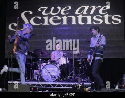 Sheffield, UK. 22. Juli 2017. Amerikanische Indie-Ikonen, We are Scientists Straßenbahnlinien Festival, Sheffield 2017 Credit: Jordan Russell/Alamy Live News Stockfoto