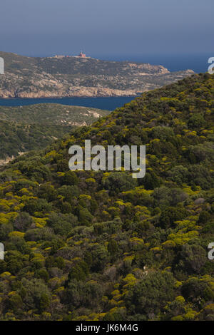 Italien, Sardinien, Capo Malfatano Südwesten Sardiniens Küstenblick auf Capo Spartivento Stockfoto