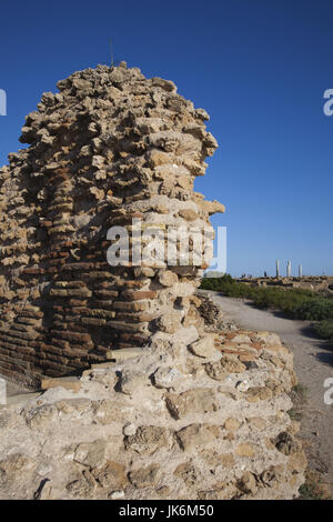 Italien, Sardinien, Südwesten Sardiniens, Nora, römische Ruinen, detail Stockfoto