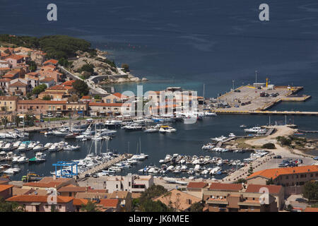 Italien, Sardinien, Nord Sardinien, Palau, Anzeigen der Stadthafen Stockfoto