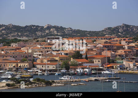 Italien, Sardinien, Nord Sardinien, Palau, Anzeigen der Stadthafen Stockfoto